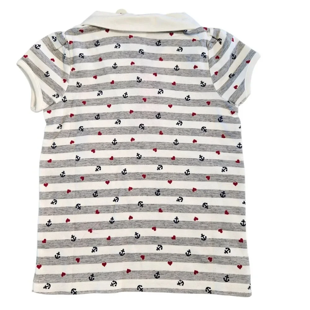 Gymboree Bon Voyage Set Girls Size 5 Skirt Sweater Top Red White Blue 2006 NWT